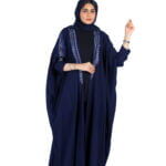 عباية تطريز قطري كحلي