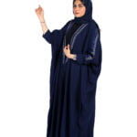 ⁦عباية تطريز قطري كحلي⁩ - الصورة ⁦2⁩