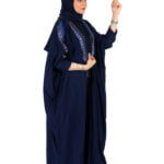 ⁦عباية تطريز قطري كحلي⁩ - الصورة ⁦3⁩