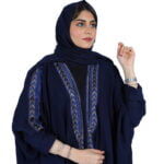 ⁦عباية تطريز قطري كحلي⁩ - الصورة ⁦4⁩