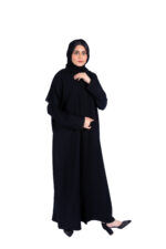 ⁦عبايه زهرة محدده بشك اسود⁩ - الصورة ⁦6⁩