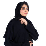 ⁦عبايه زهرة محدده بشك اسود⁩ - الصورة ⁦3⁩