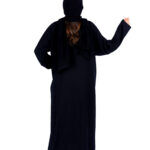 ⁦عبايه زهرة محدده بشك اسود⁩ - الصورة ⁦5⁩