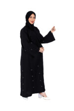 ⁦عبايه بتطريز خيوط مميزة⁩ - الصورة ⁦4⁩