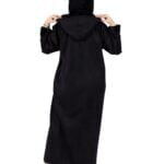 ⁦عبايه فروة اسود شامواه شتوية⁩ - الصورة ⁦5⁩