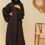 عبايه بقصة اماراتي أسود