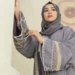 ⁦عبايه كريب قطري رمادي⁩ - الصورة ⁦5⁩