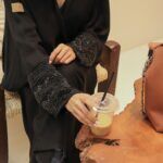 عبايه لف بشك سندس اسود