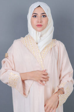 عبايه كريب بيج بياقة بليزر