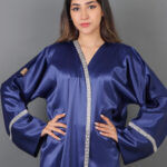 ⁦عبايه الجازار الطبيعي كحلي⁩ - الصورة ⁦3⁩