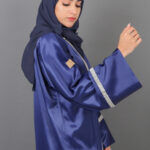 ⁦عبايه الجازار الطبيعي كحلي⁩ - الصورة ⁦2⁩