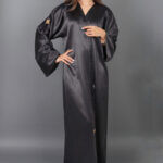 ⁦عبايه اسود الجازار الطبيعي⁩ - الصورة ⁦4⁩