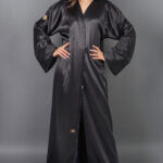 ⁦عبايه اسود الجازار الطبيعي⁩ - الصورة ⁦3⁩