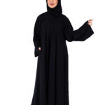 ⁦عباية بلاك بيري كلوش طقطق من الامام وبجيوب⁩ - الصورة ⁦4⁩