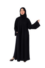 ⁦عباية بلاك بيري كلوش طقطق من الامام وبجيوب⁩ - الصورة ⁦4⁩
