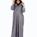 فروة رمادي شامواه شتوية