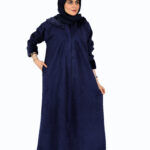 ⁦فروة كحلي شامواه شتوية⁩ - الصورة ⁦3⁩