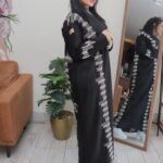 ⁦عبايه شمواه شتوي تطريز لون⁩ - الصورة ⁦3⁩