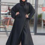 عباية كلوش منسوجة بـ خرز يدوي