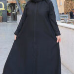 عباية زهره بجيوب مخفى وسحاب امامية