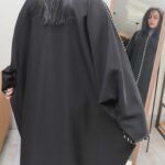 ⁦عبايه لف بخياطه يد مخفى من الأكتاف والأمام مميزه وكلاسيك⁩ - الصورة ⁦3⁩