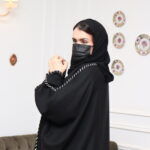 ⁦عبايه لف بخياطه يد مخفى من الأكتاف والأمام مميزه وكلاسيك⁩ - الصورة ⁦6⁩