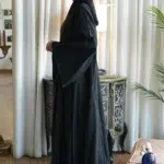 ⁦عباية رنا كلوش بكم وسيع بتطريز شك⁩ - الصورة ⁦3⁩