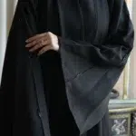 عباية كلوش بكم فرنسي بتطريز شك