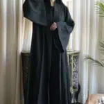 ⁦عباية رنا كلوش بكم وسيع بتطريز شك⁩ - الصورة ⁦2⁩