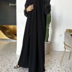 ⁦عبايه اماراتي مزينه بكم منفصل⁩ - الصورة ⁦4⁩