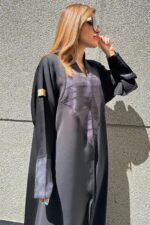 ⁦عبايه كتف منسوجه من امام بقماش جاكار⁩ - الصورة ⁦13⁩