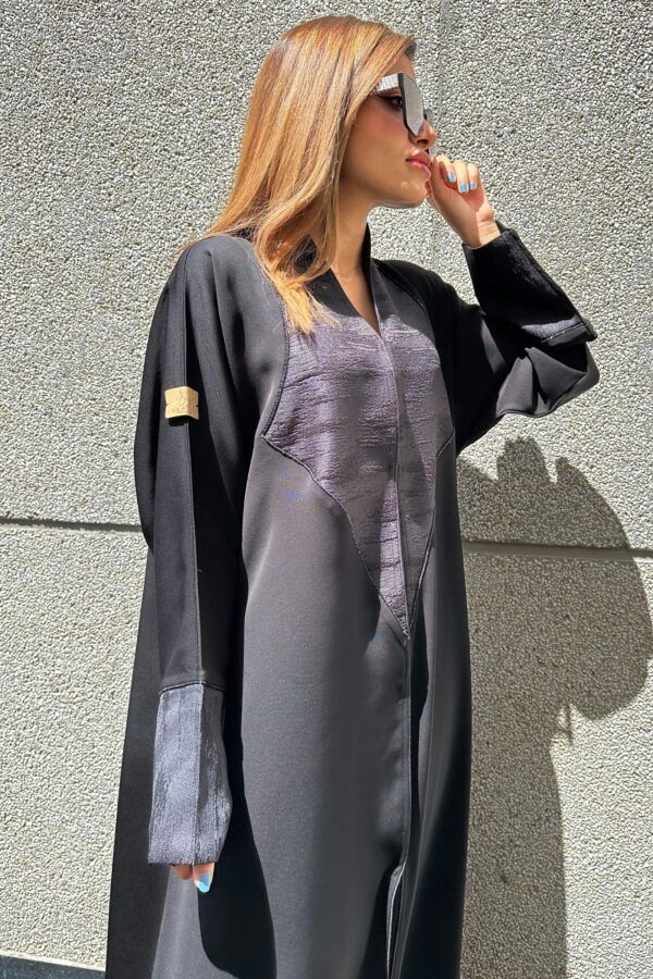 ⁦عبايه كتف منسوجه من امام بقماش جاكار⁩ - الصورة ⁦13⁩