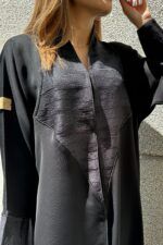 ⁦عبايه كتف منسوجه من امام بقماش جاكار⁩ - الصورة ⁦11⁩