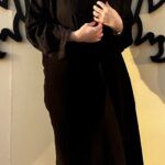 عباية سوداء بتطريز مبتكره رسميه ومميزه