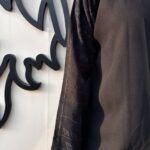 ⁦عباية سوداء بتطريز مبتكره رسميه ومميزه⁩ - الصورة ⁦3⁩