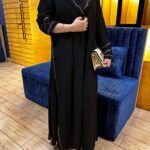 ⁦عبايه مريم بليزر من اجناب و تطريز بيج⁩ - الصورة ⁦7⁩