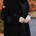 عباية اماراتي بخيوط مبتكره بلون بيج