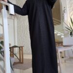 ⁦عبايه بشك مخفى من  امام و اكمام على شكل x⁩ - الصورة ⁦5⁩