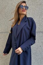 ⁦عباية كحلي بليزر مندمجة بطبقة داخلية⁩ - الصورة ⁦16⁩