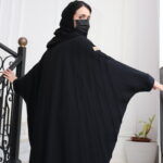 عبايه بشت بدقات زوم مخفي