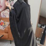 ⁦عبايه بشت بدقات زوم مخفي⁩ - الصورة ⁦4⁩