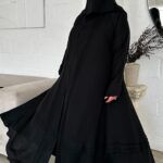 ⁦عبايه كلوش محددة باسود⁩ - الصورة ⁦14⁩