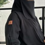 ⁦عبايه كلوش محددة باسود⁩ - الصورة ⁦12⁩