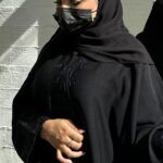 عباية كلاسيك بتطريز كحلى من امام