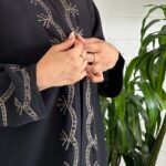 عباية نص بشت بتطريز اراي نحاسي