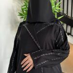 ⁦عباية كلوش بليزر بدقات ابيض⁩ - الصورة ⁦6⁩