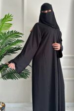 ⁦عباي نواعم بشك اسود اماراتي 1⁩ - الصورة ⁦6⁩