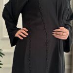 ⁦عباي نواعم بشك اسود اماراتي 1⁩ - الصورة ⁦2⁩