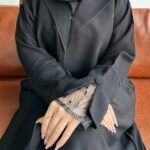 ⁦عبايه كتف كلوش بكم دنتيل⁩ - الصورة ⁦4⁩