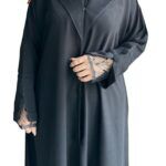 ⁦عبايه كتف كلوش بكم دنتيل⁩ - الصورة ⁦2⁩